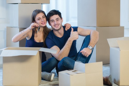 Office removals team planning a business move in Haringey