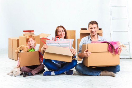 Careful packing materials and boxed household items ready for a local move