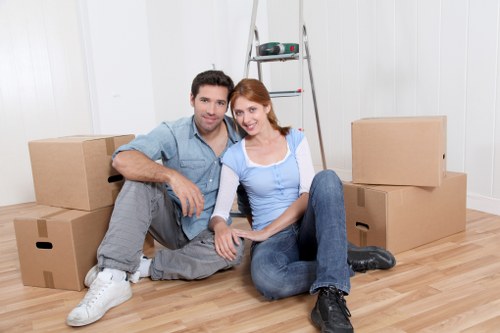 Commercial movers handling office relocation items in Haringey