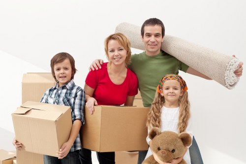 Packing and wrapping household items for a Haringey home removal