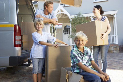 Removal vehicle supporting residential moves in Haringey
