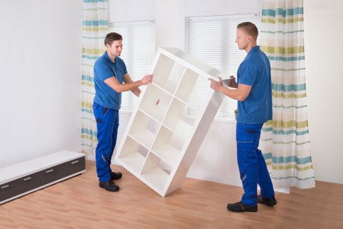 Careful loading of household items for a Haringey move